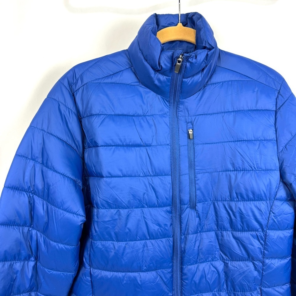 St Johns Bay Puffer Jacket Blue Mens Sz S Lightweight Water Resistant Outdoorsy - Picture 3 of 8